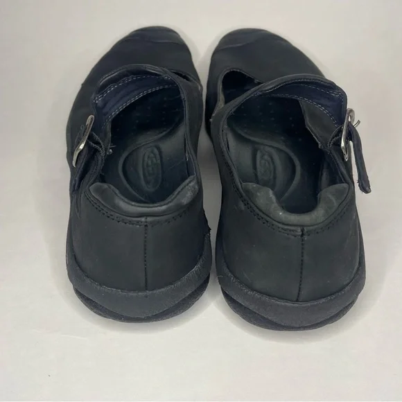 Women's Keen Black Waterproof Leather "Seattle Mary" Shoes 8.5 Beach Pool Swim - Picture 3 of 9